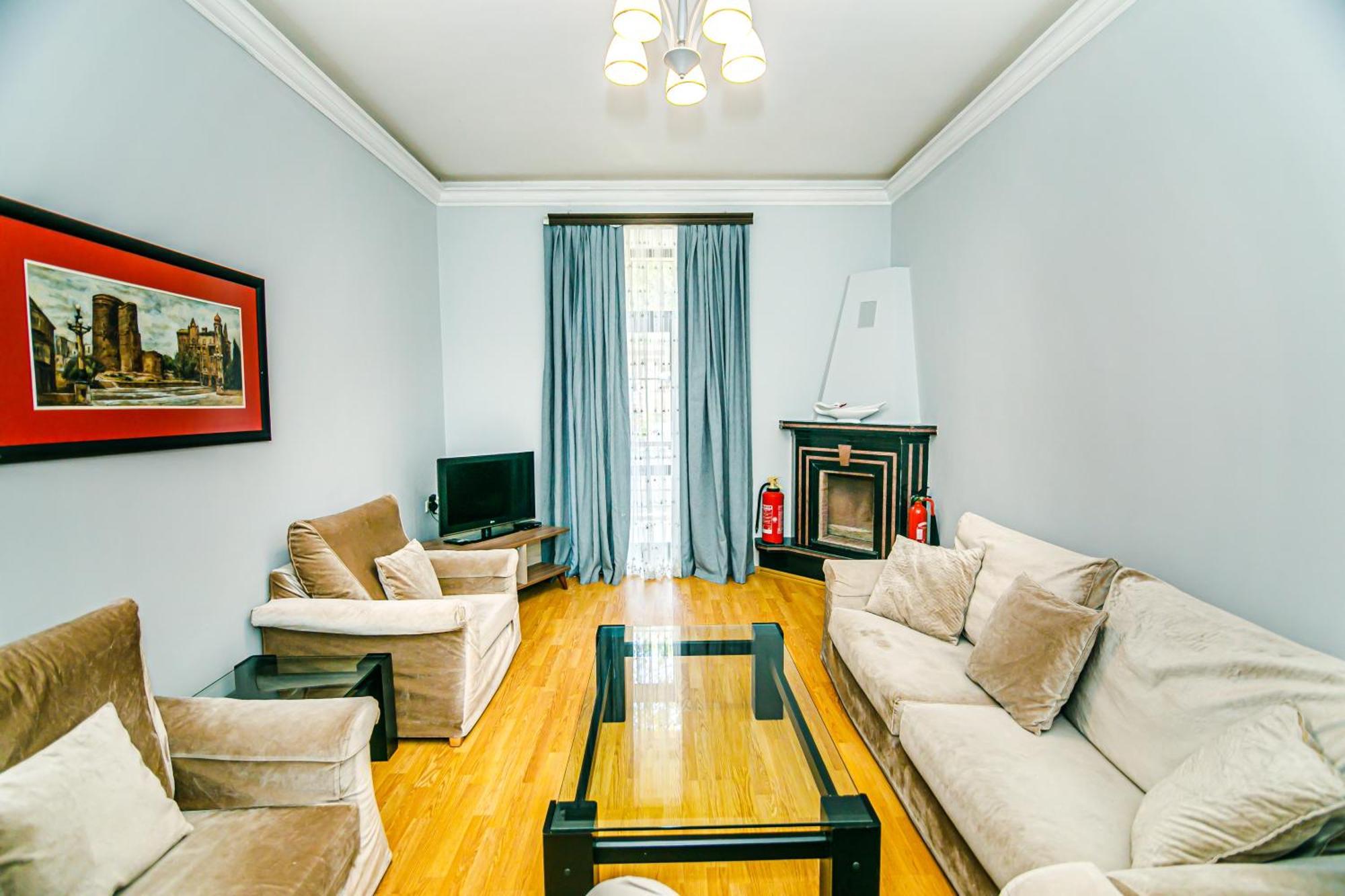 Azneft Royal Suite Apartment Sea View Baku Bagian luar foto